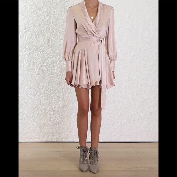 zimmerman wrap short dress